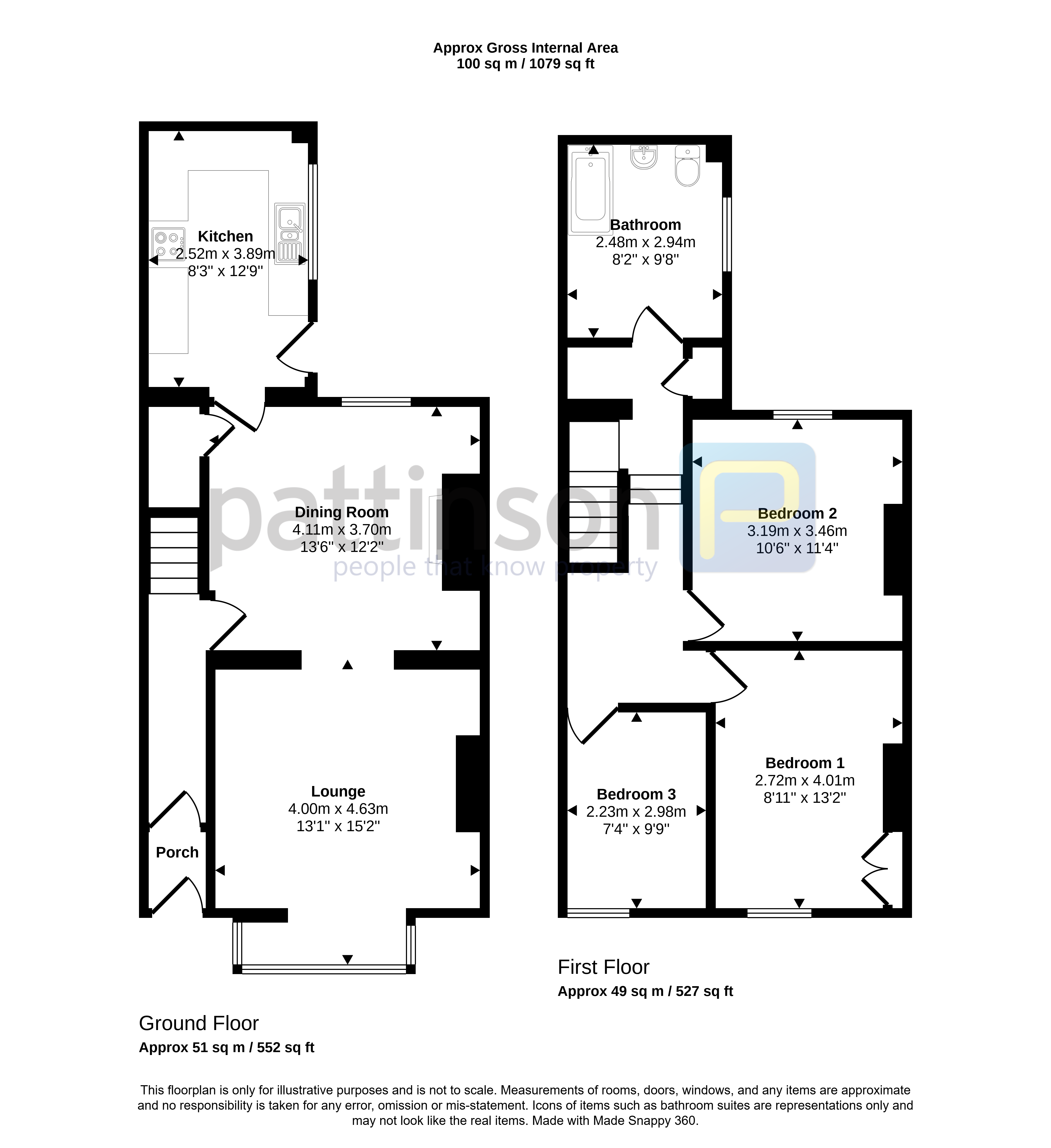 132, Newbiggin Road, Ashington floorplan