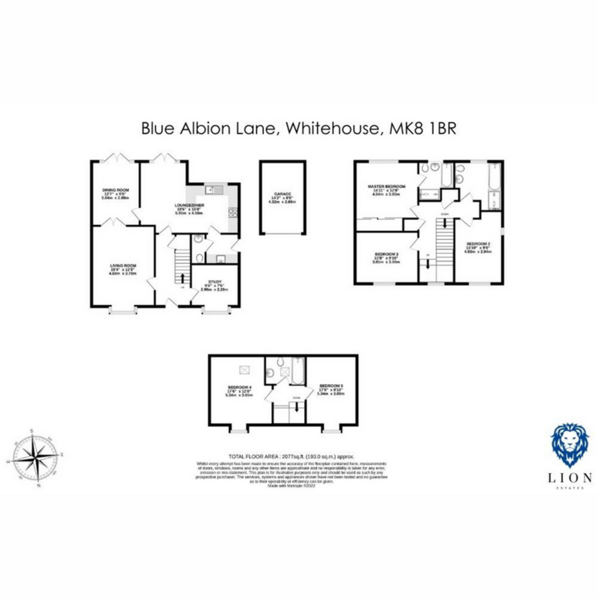 4, Blue Albion Lane, Milton Keynes floorplan