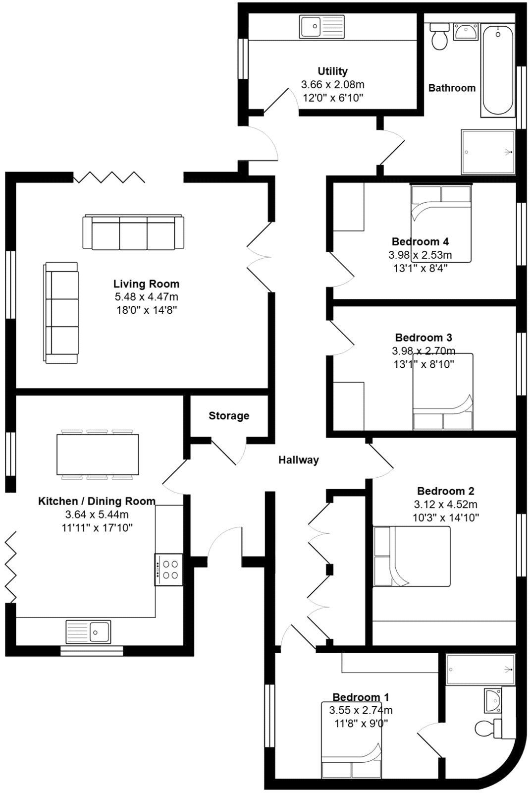 9 Lower Farm Mews,, Tittleshall, Norfolk floorplan