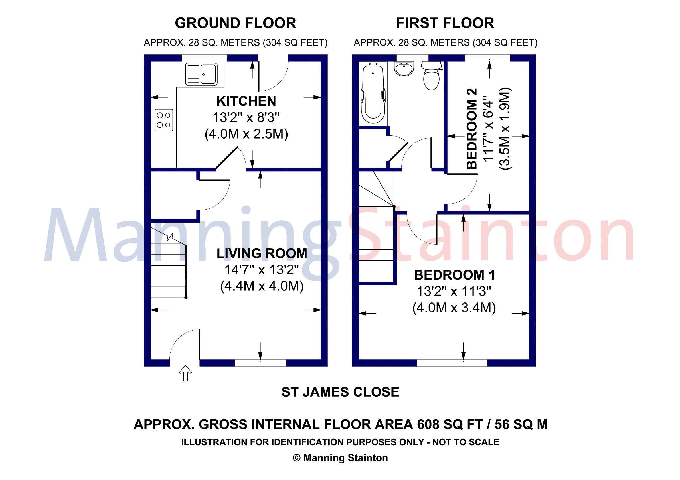 12, St. James Close, West Yorkshire floorplan