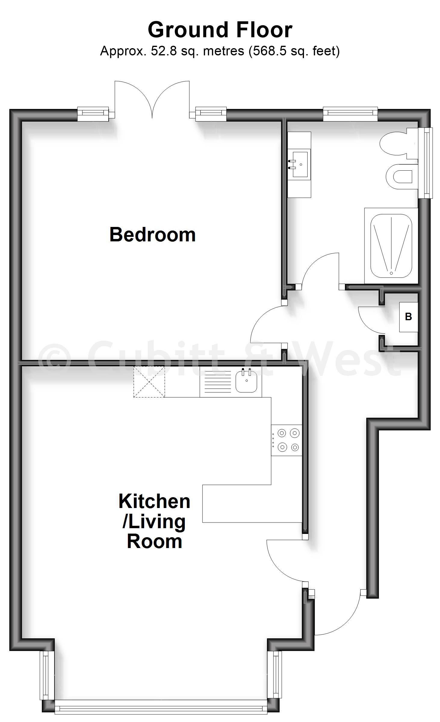 Hoddern House, South Coast Road, Peacehaven floorplan