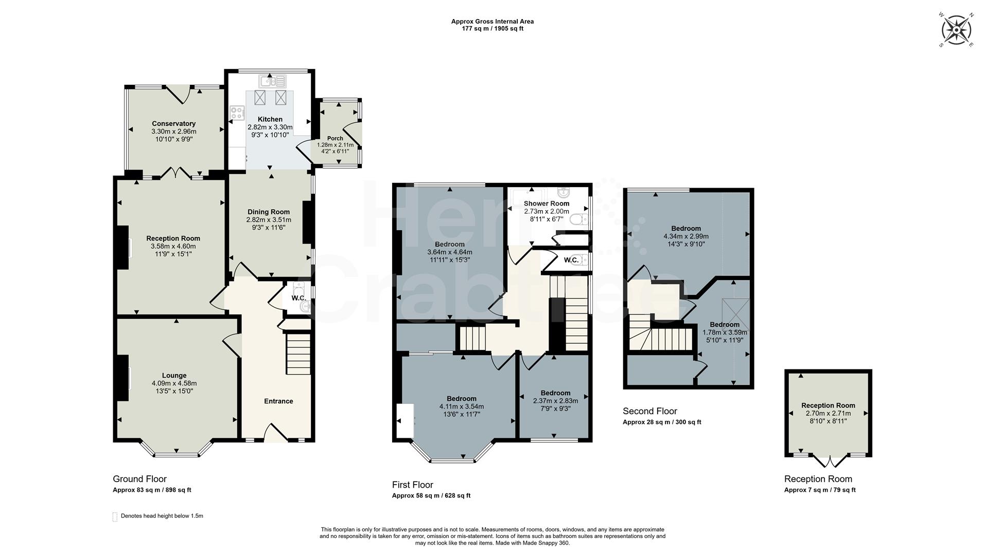 119, Heathwood Road, Cardiff floorplan