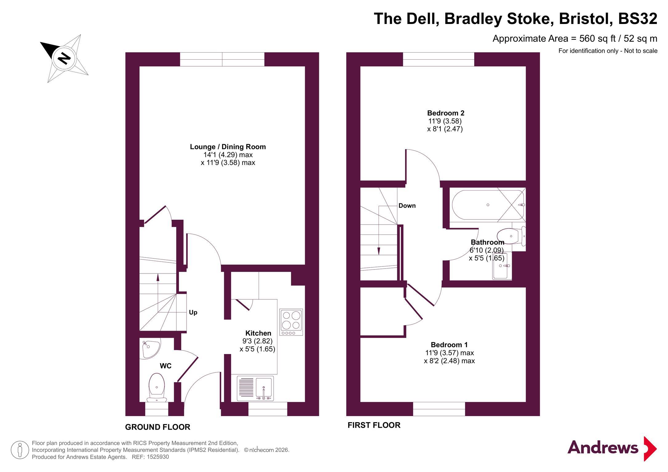 The Dell, Bristol floorplan
