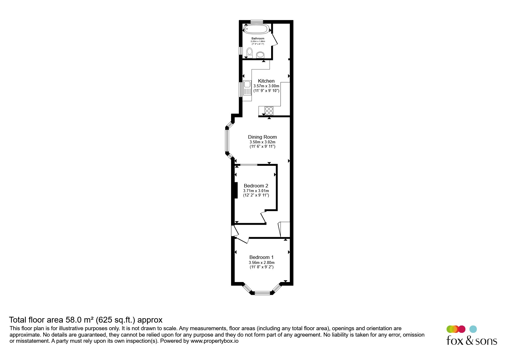 Ground Floor Flat, 13a, Holliers Hill, Bexhill-On-Sea floorplan