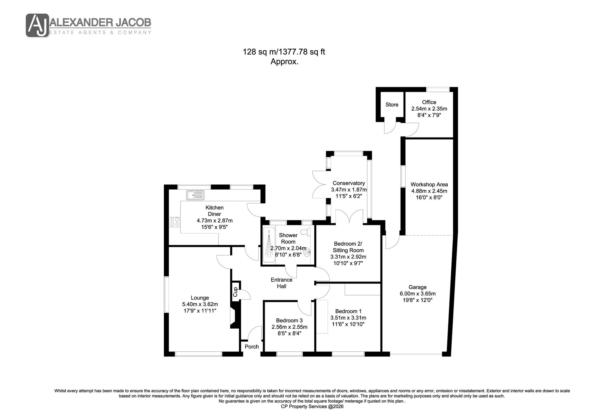 14 The Crescent, Doncaster floorplan