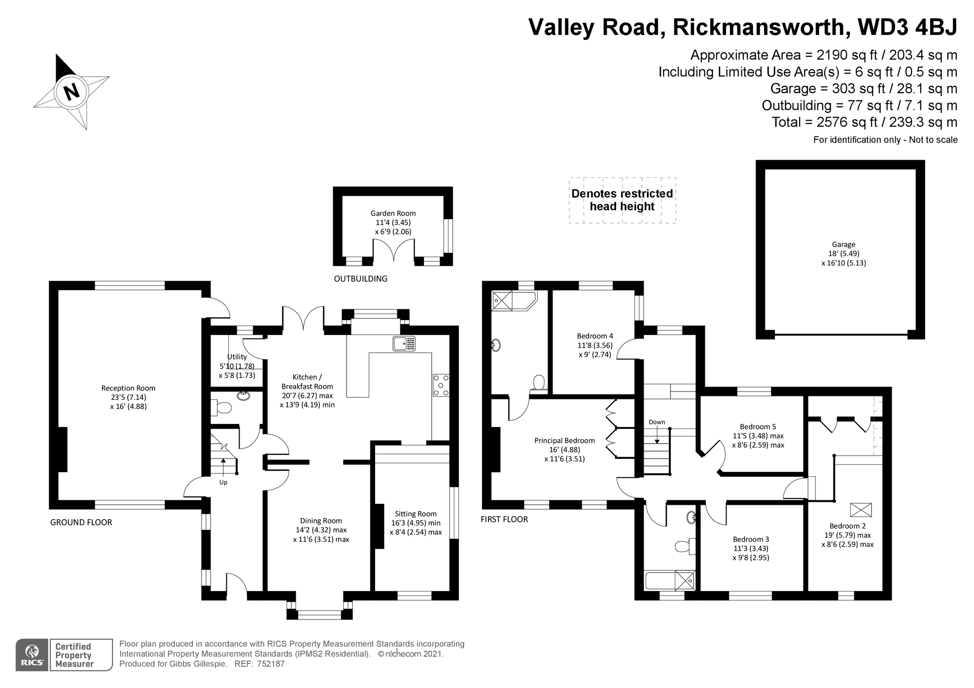 Valley Road, Rickmansworth WD3, 5 bedroom detached house for sale