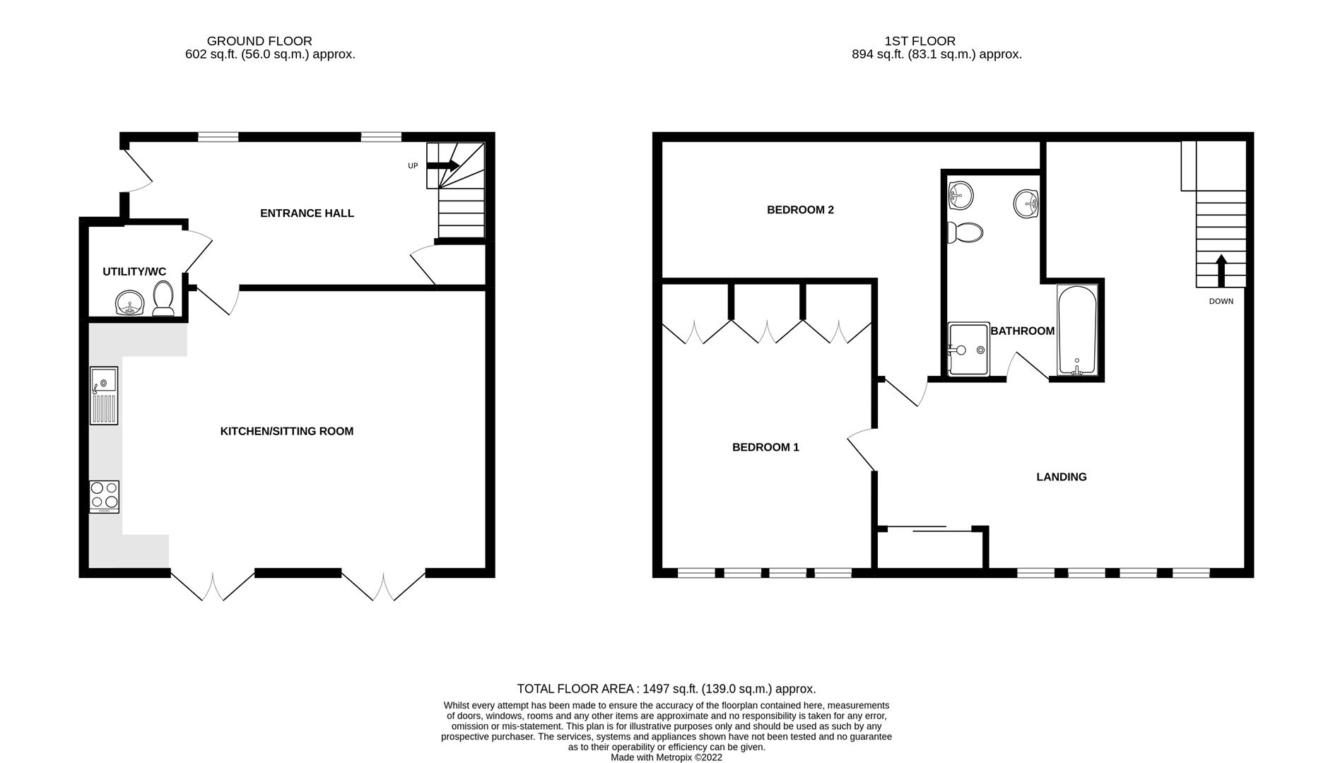 Thimbles, Main Street, Kirk Yetholm. TD5, 2 bedroom cottage for sale
