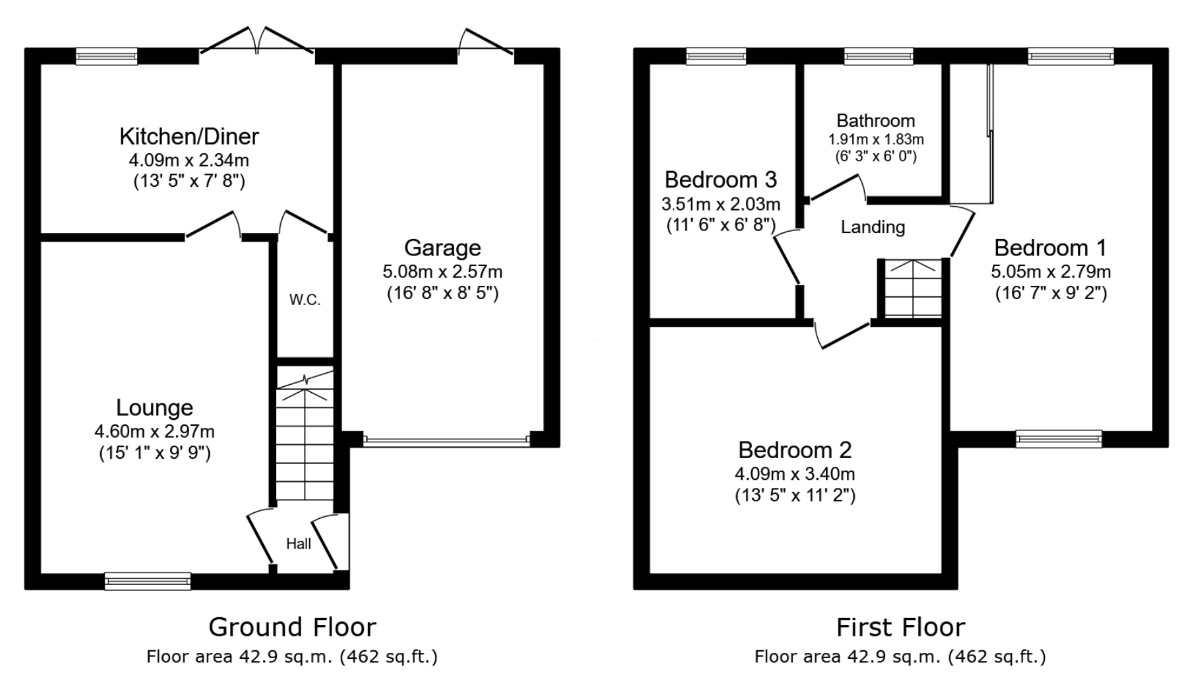 20 Cornflower Close, Sutton-in-Ashfield floorplan