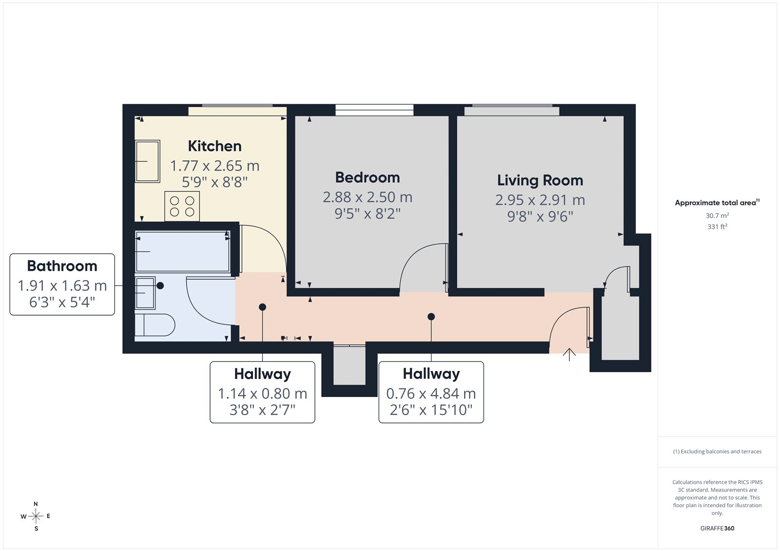 Flat 2, 10, South Parade, North Somerset floorplan