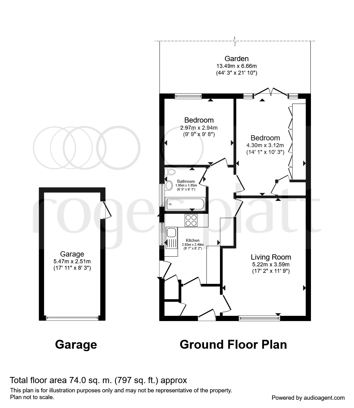 2 Bedrooms Semi-detached bungalow for sale in Bonney Grove, Goffs Oak, Waltham Cross EN7