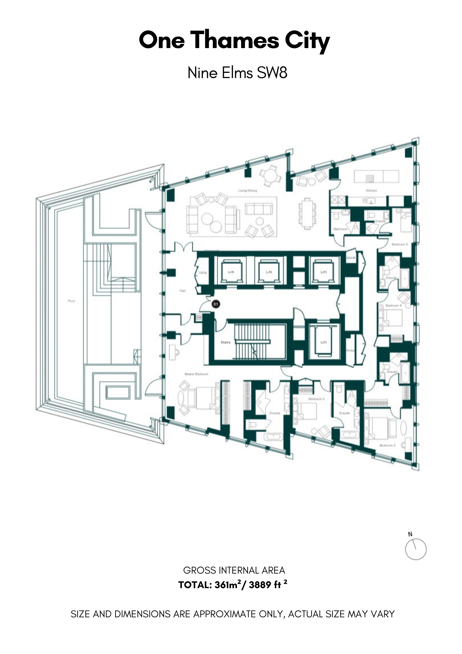 Apartment A4401, London floorplan