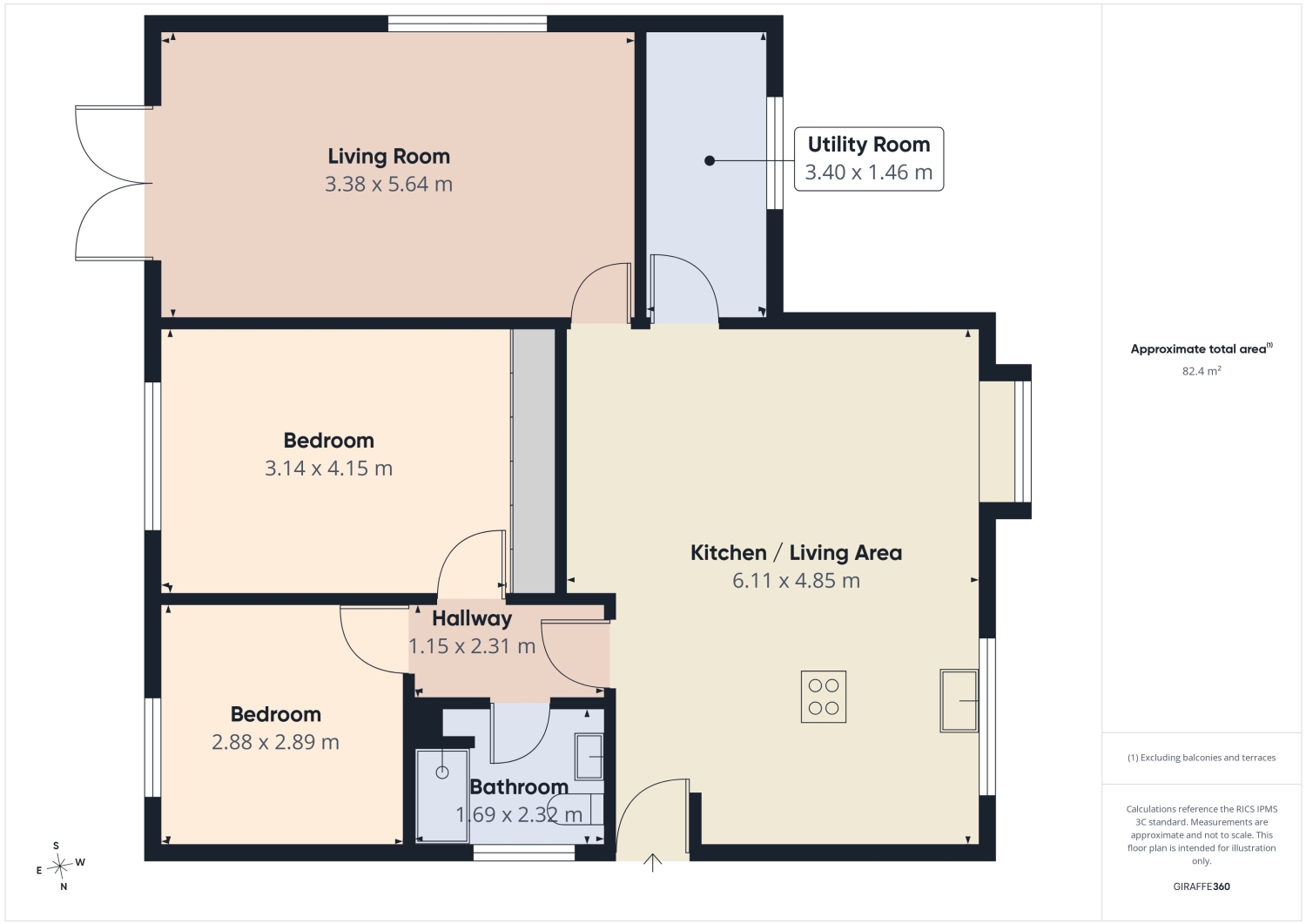16, Elvaston Road, North Wingfield floorplan