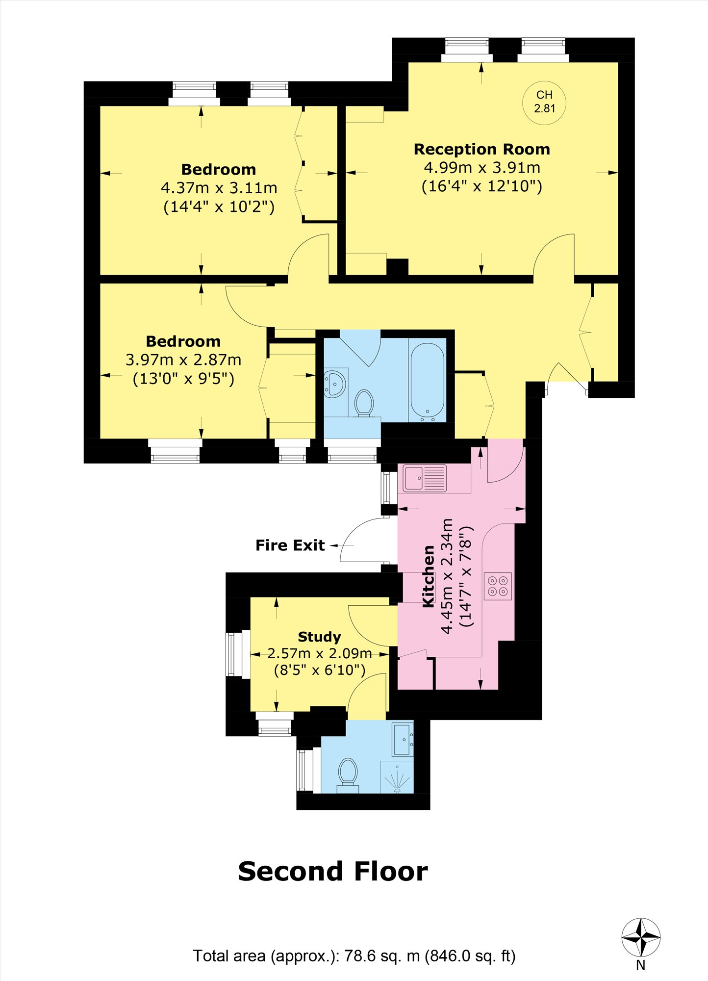 Flat 7, 36, Curzon Street, London floorplan