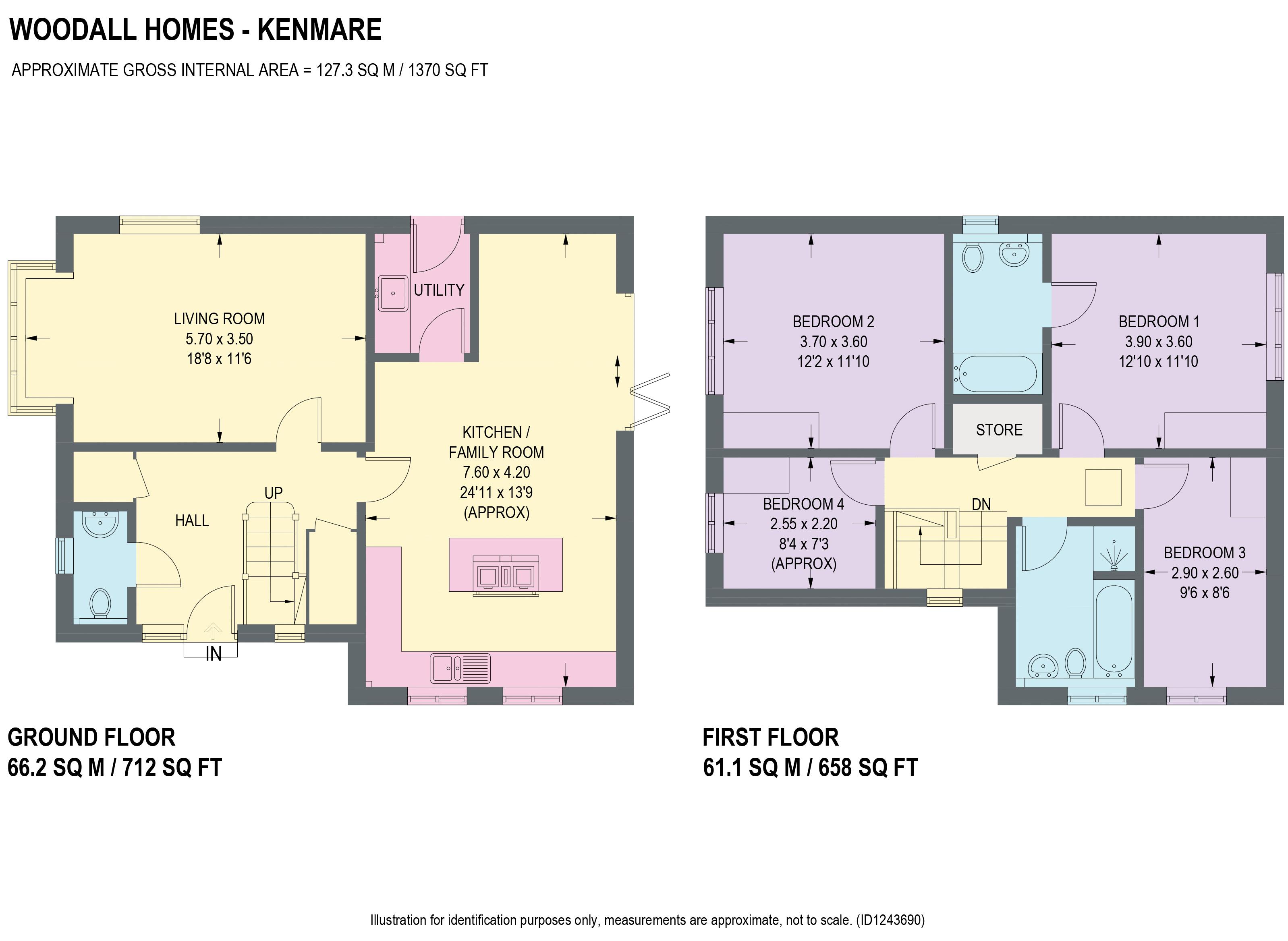 1, Hardy Lane, Chesterfield floorplan