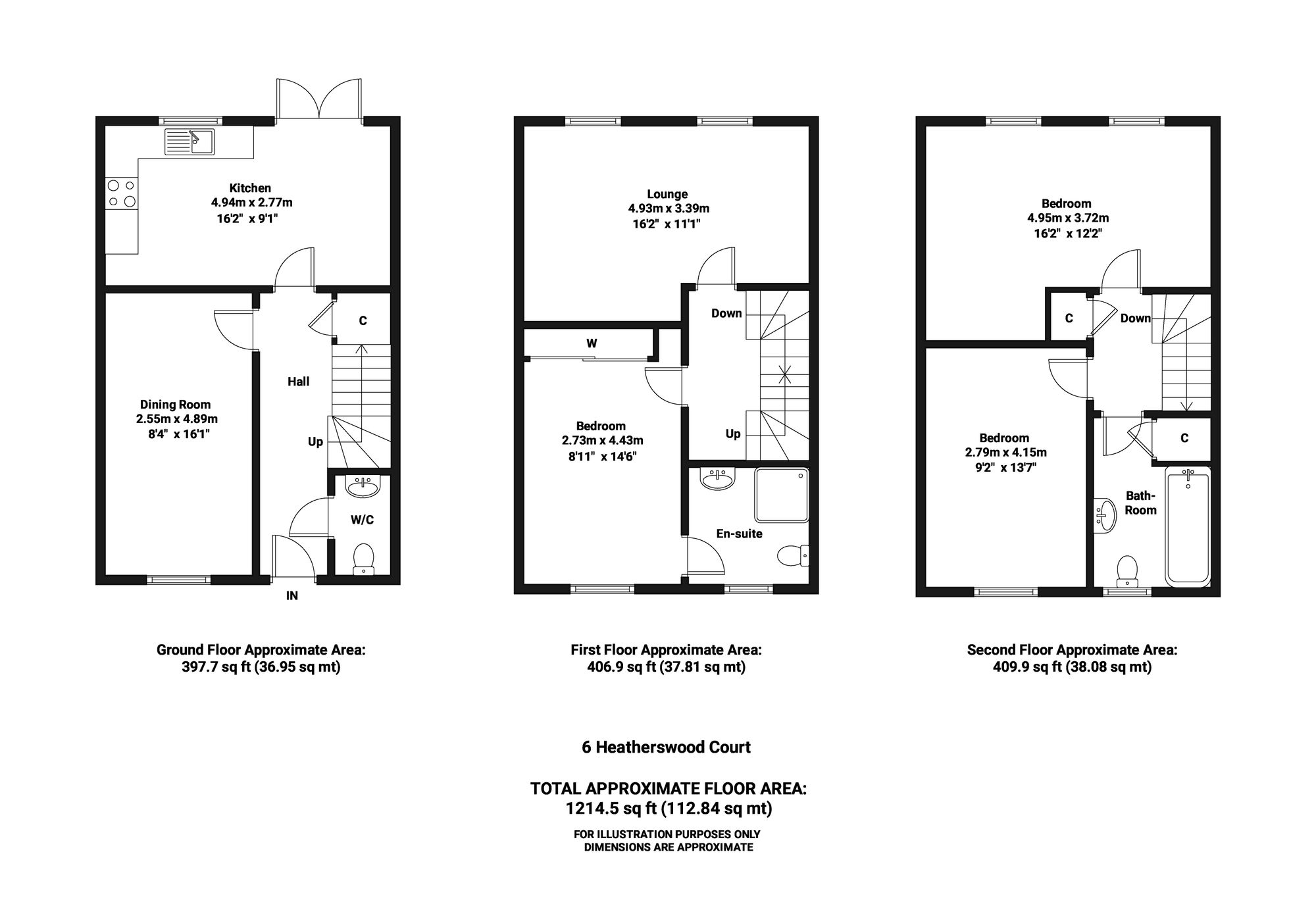 6 Heatherwood Court, Hull floorplan