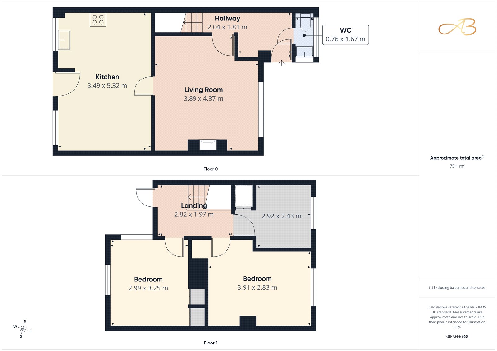 67, Norham Walk, Middlesbrough floorplan
