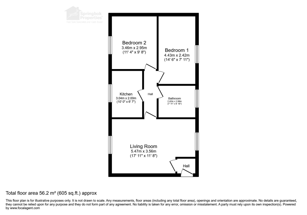 59, Rowan Place, Weston-super-Mare floorplan