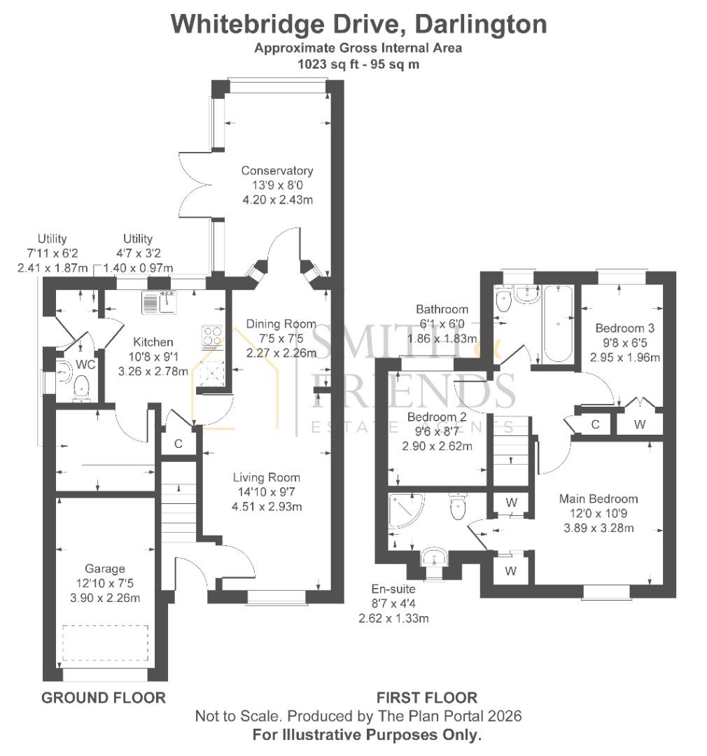 6, Whitebridge Drive, Darlington floorplan
