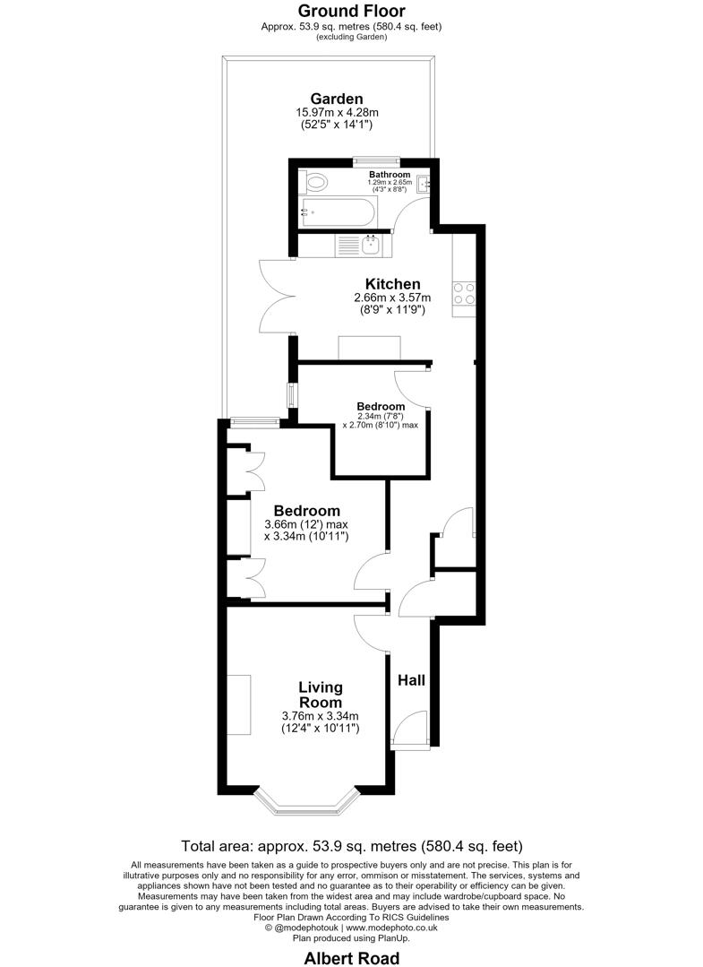 163, Albert Road, London floorplan