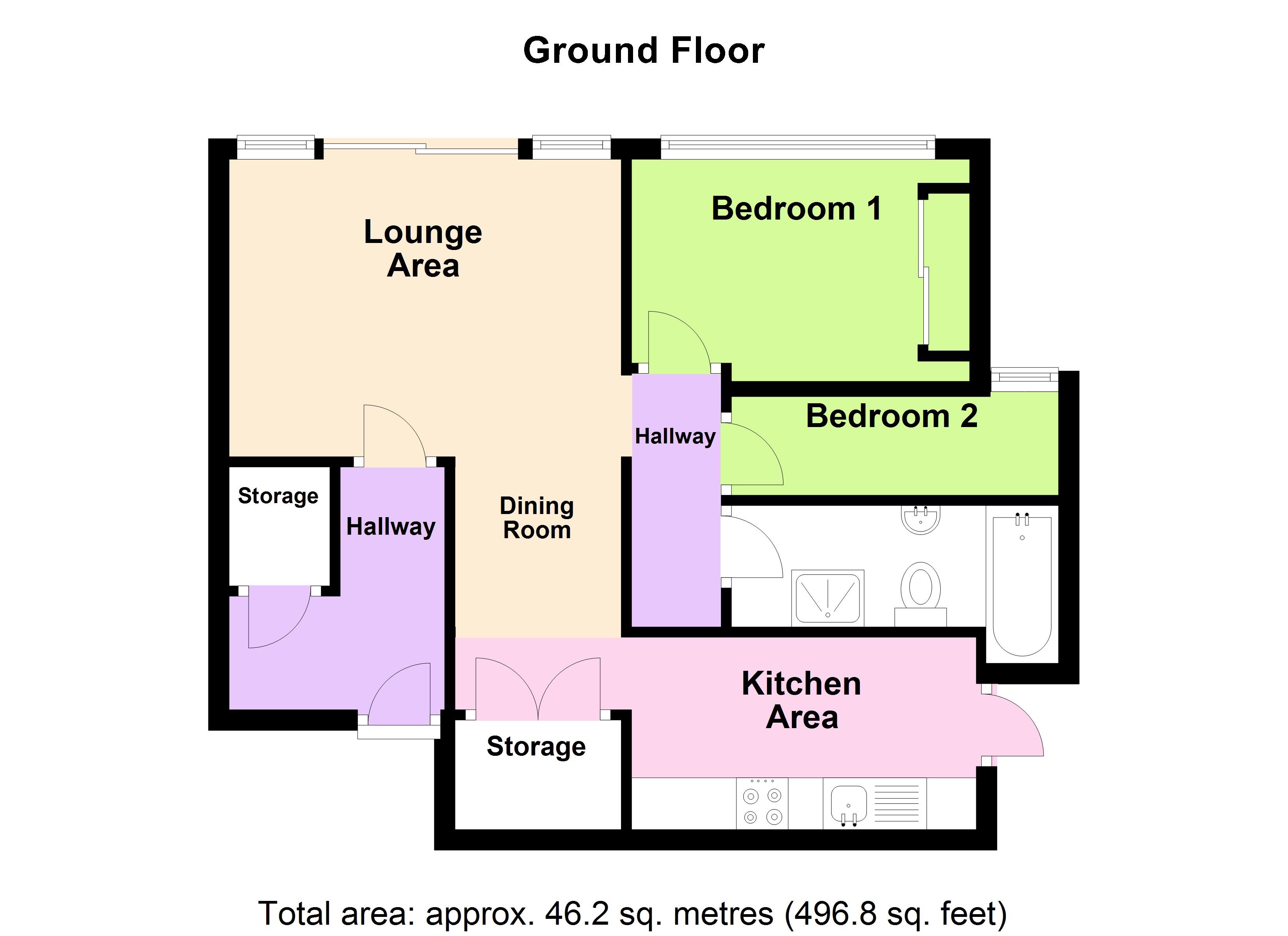 2 Bedrooms Flat to rent in The Residency, Lucknow Road, Mapperley Park NG3