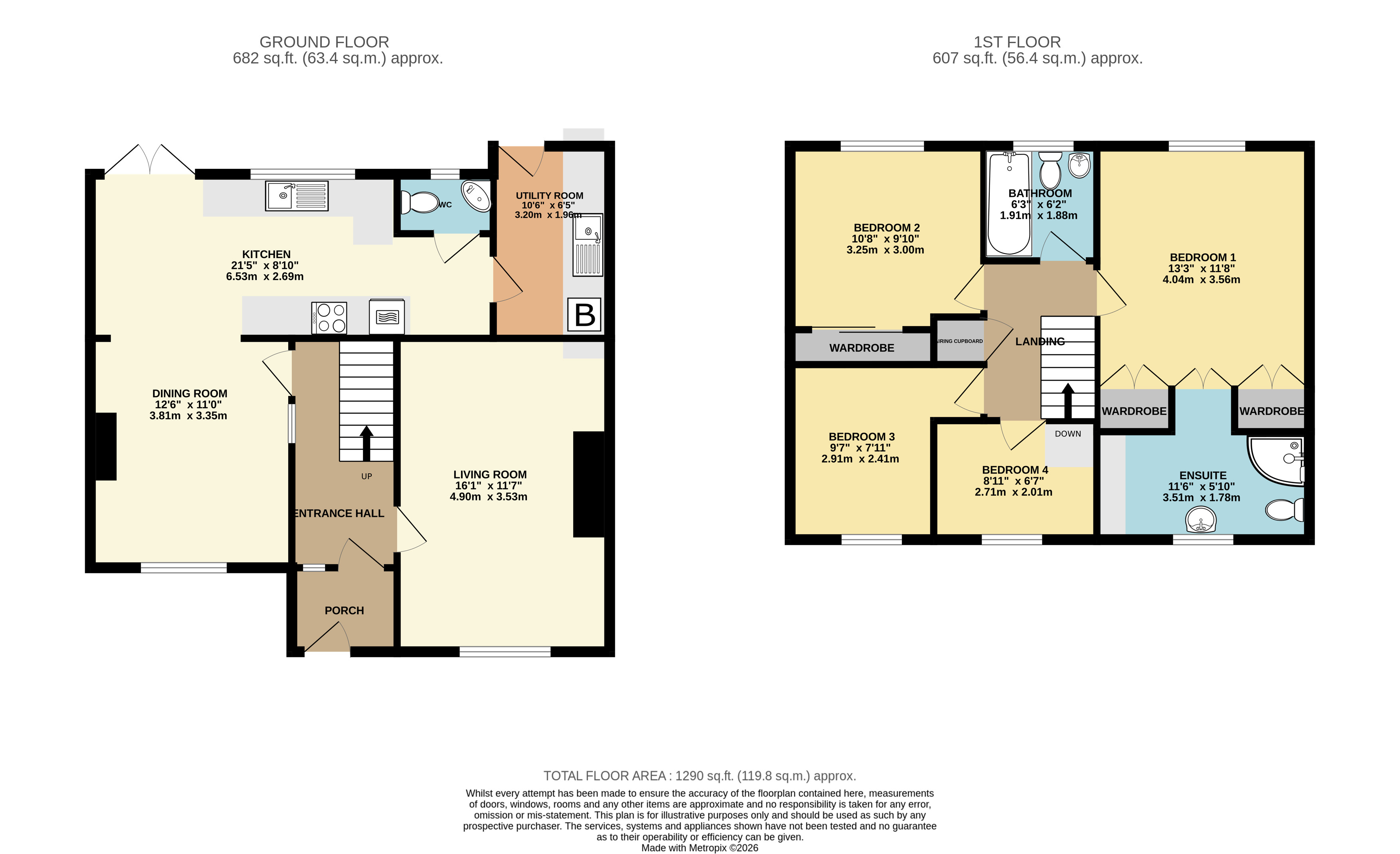 6 Mowstead Road, Braunton Devon, Devon floorplan