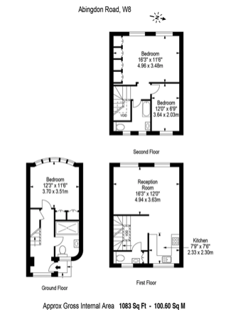 35, Abingdon Road, London floorplan