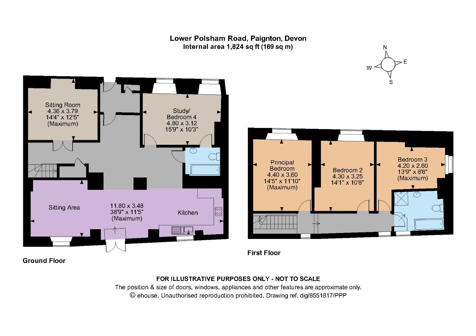 Lower Polsham Road, Paignton, Devon TQ3, 3 bedroom end terrace house