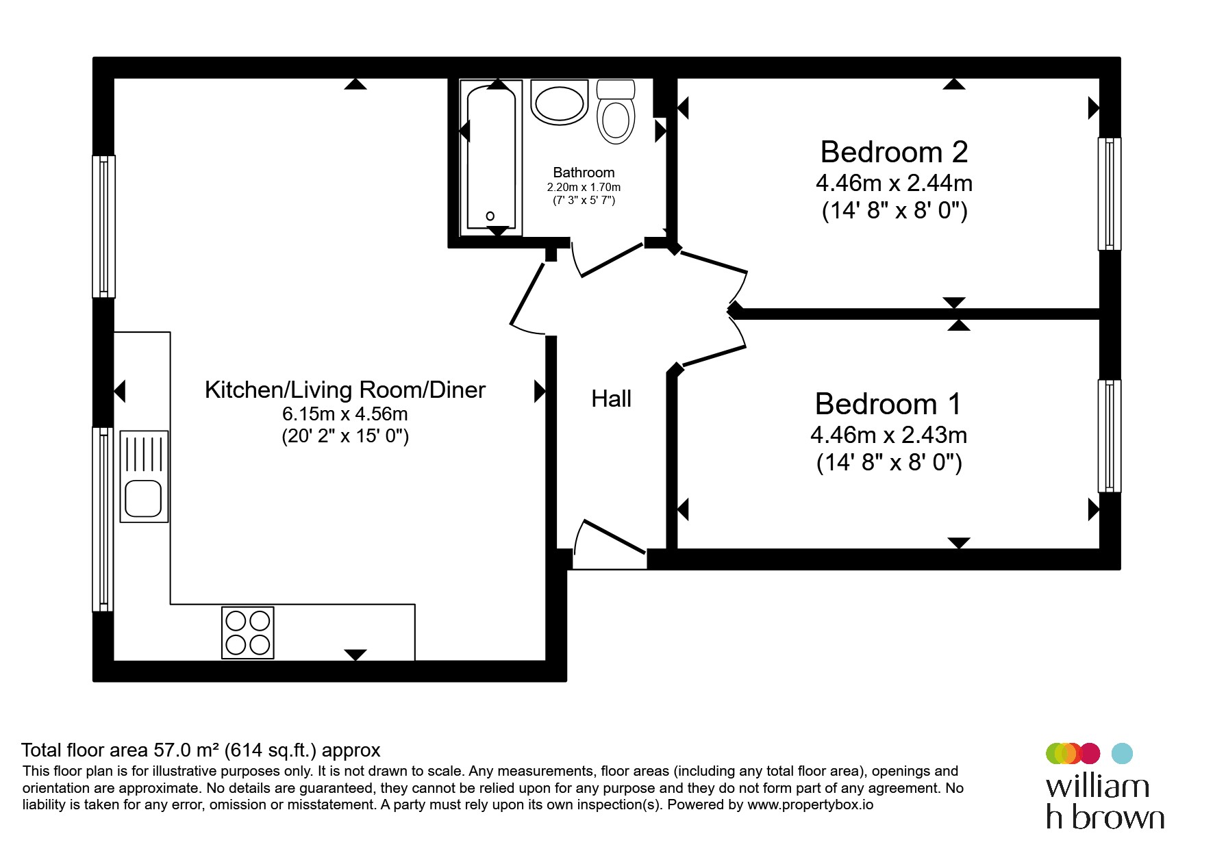 Flat 31, Royal Victoria Court, Gamble Street, Nottingham floorplan