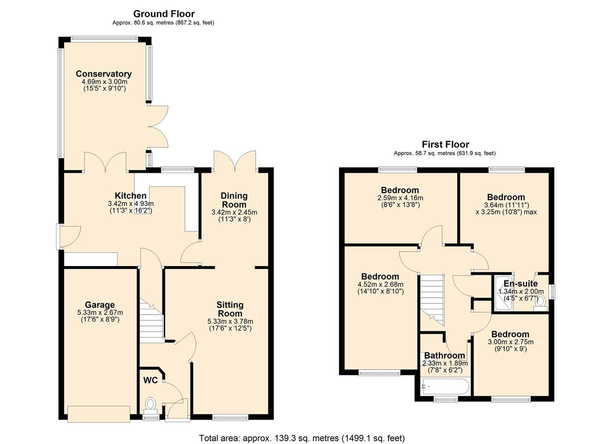 3 Harvest Way, Wigan floorplan
