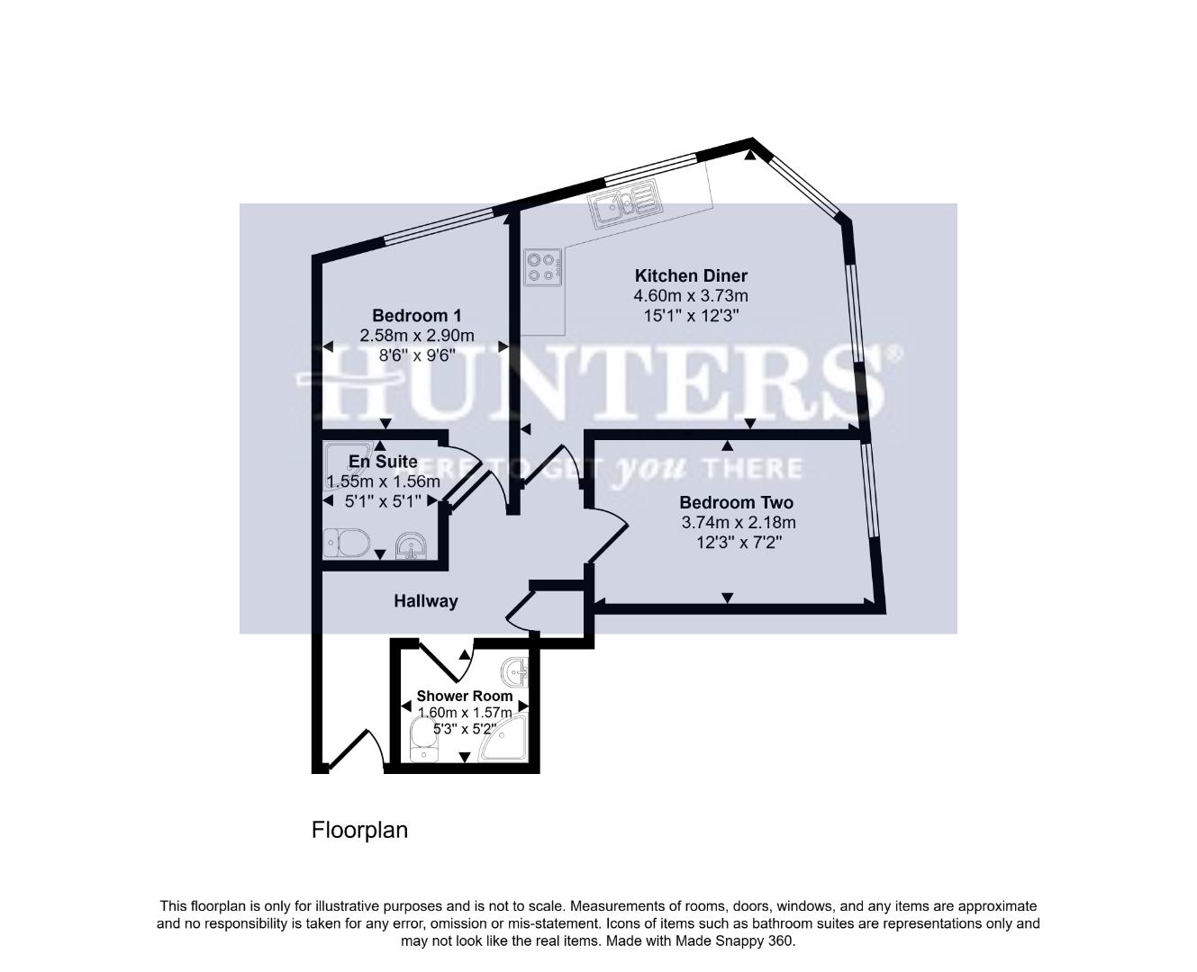 Apt 5, 130 Sunbridge Road, Bradford floorplan