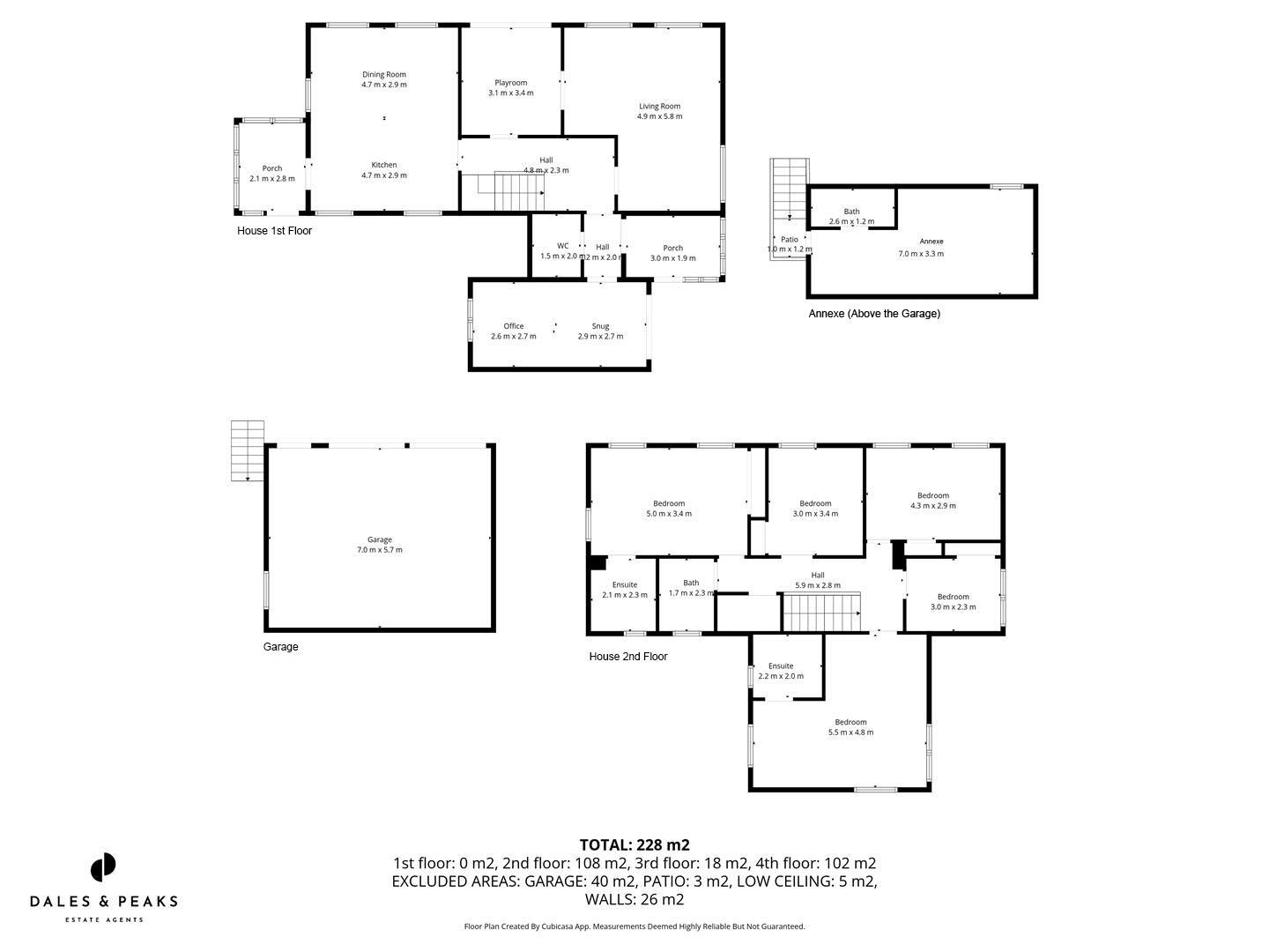 Hunters Lodge, Buxton floorplan