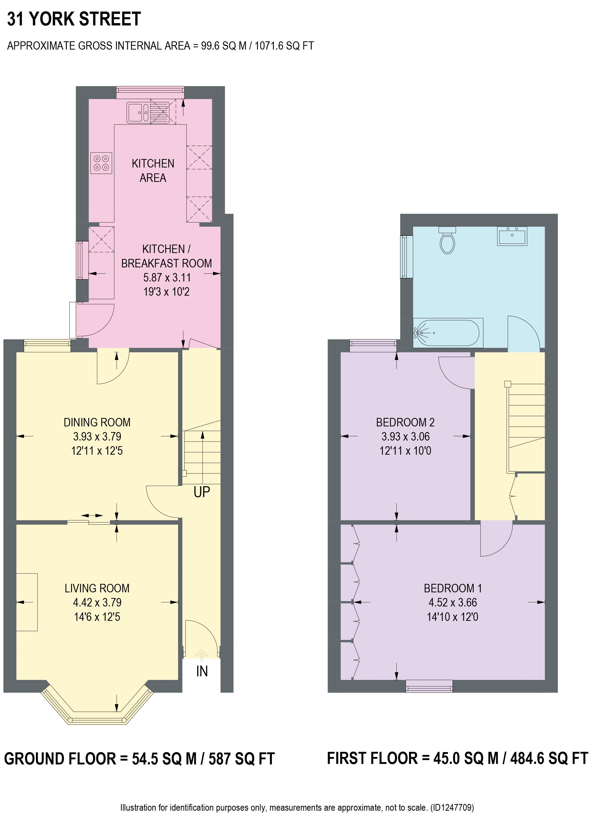 31, York Street, Chesterfield floorplan
