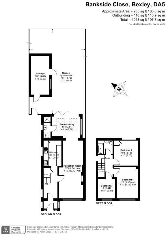 19, Bankside Close, Bexley floorplan