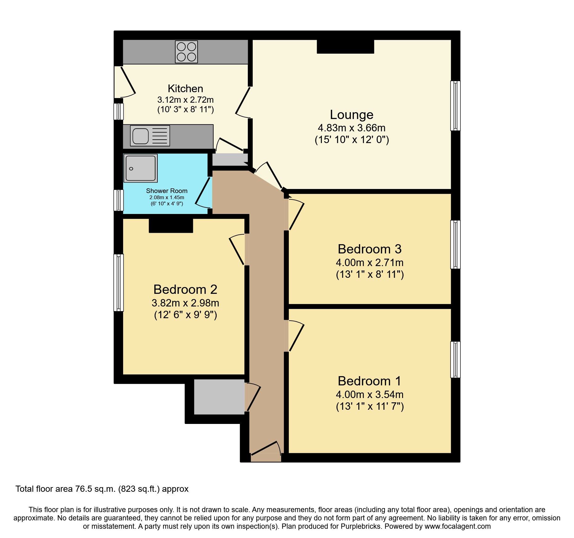 Jean Armour Drive, Mauchline KA5, 3 bedroom flat for sale 63282138