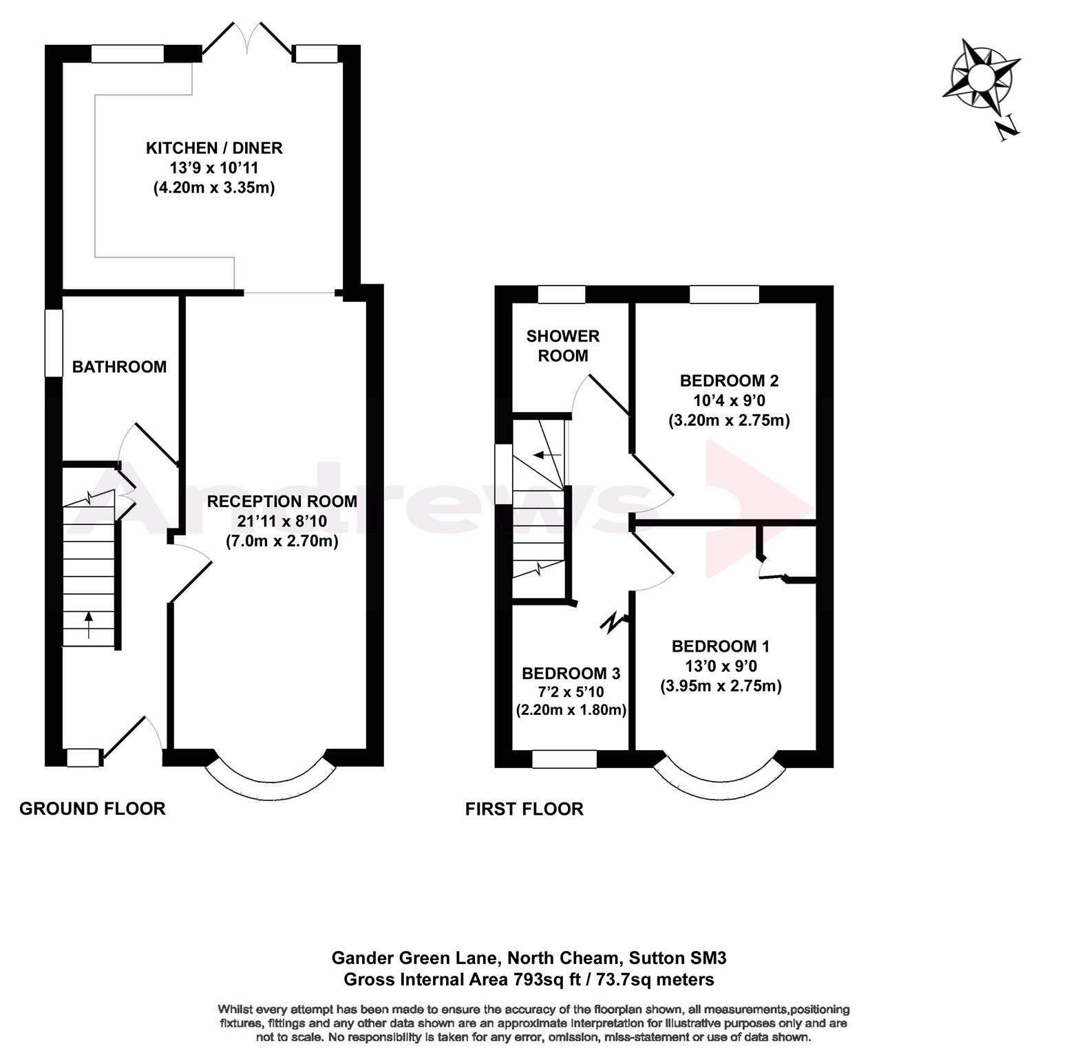 3 Bedrooms Semi-detached house for sale in Gander Green Lane, Cheam, Surrey SM3