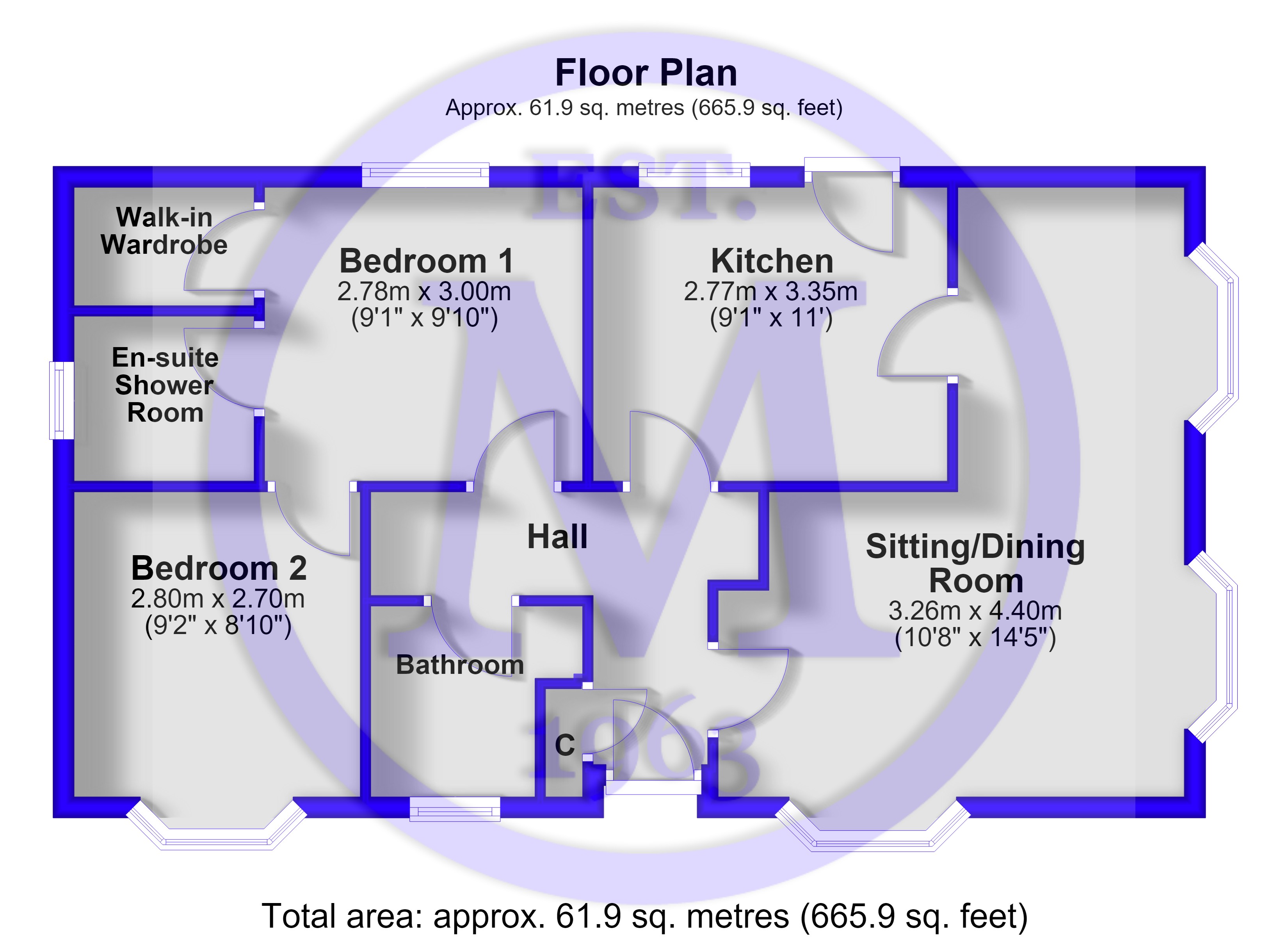 69, Woodlands Park, Hordle floorplan