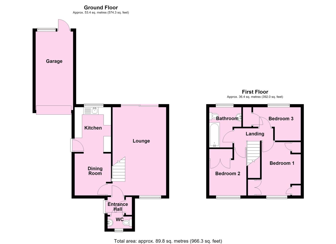 15, Lea Close, Leicester floorplan