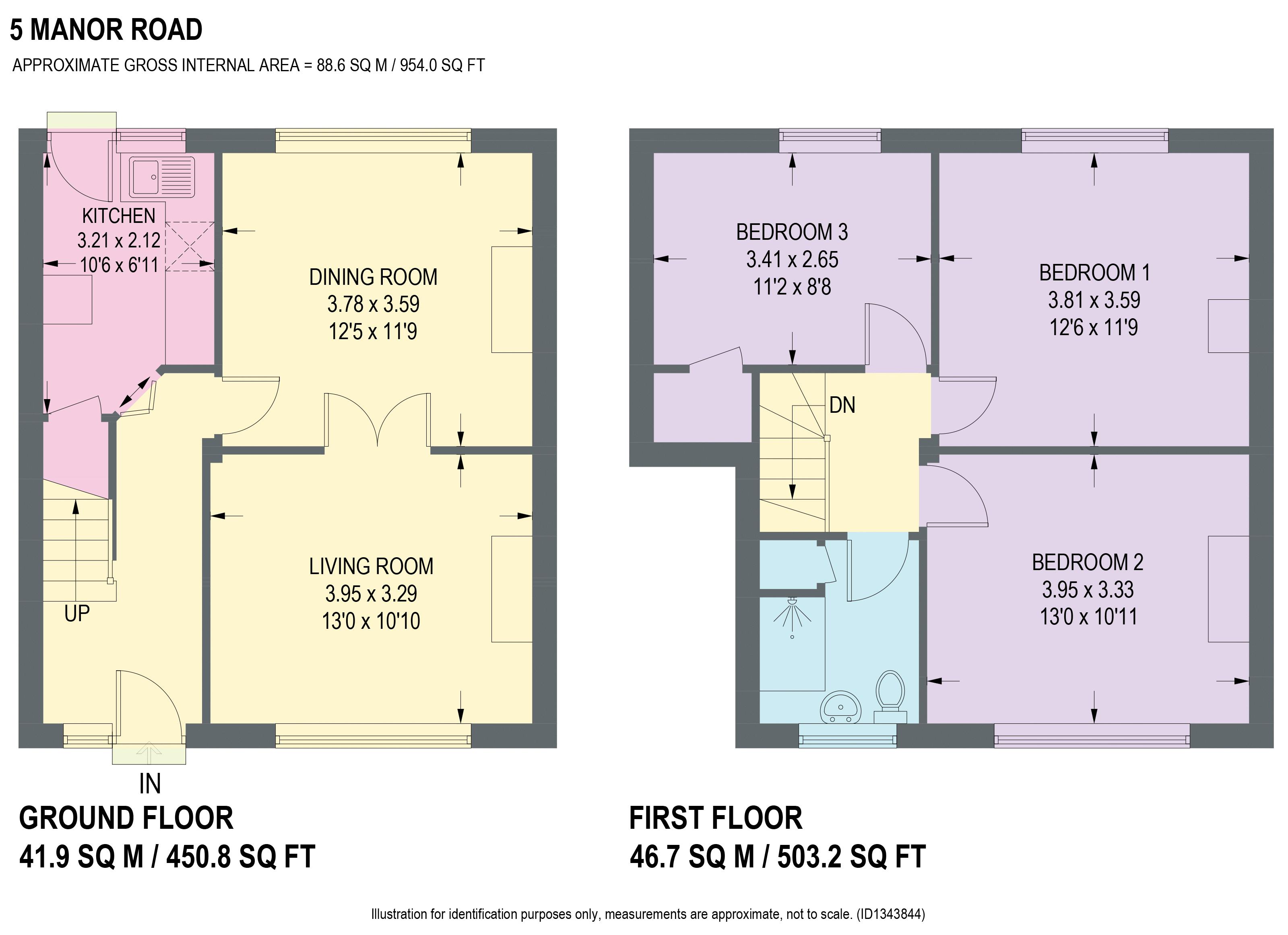 Manor Road, Chesterfield floorplan