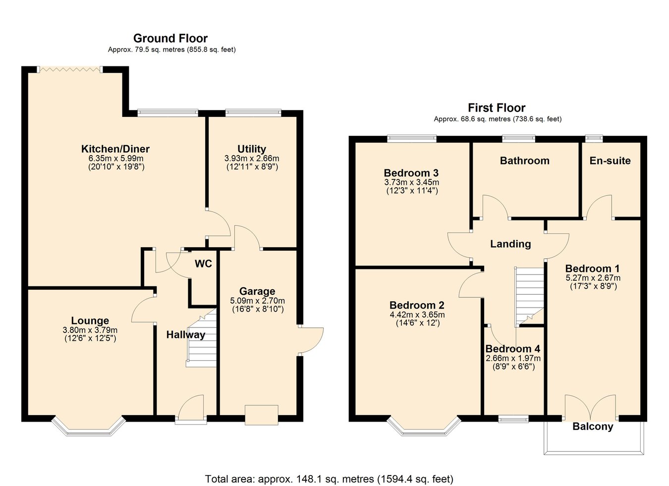 1, Hatlex Lane, Lancaster floorplan