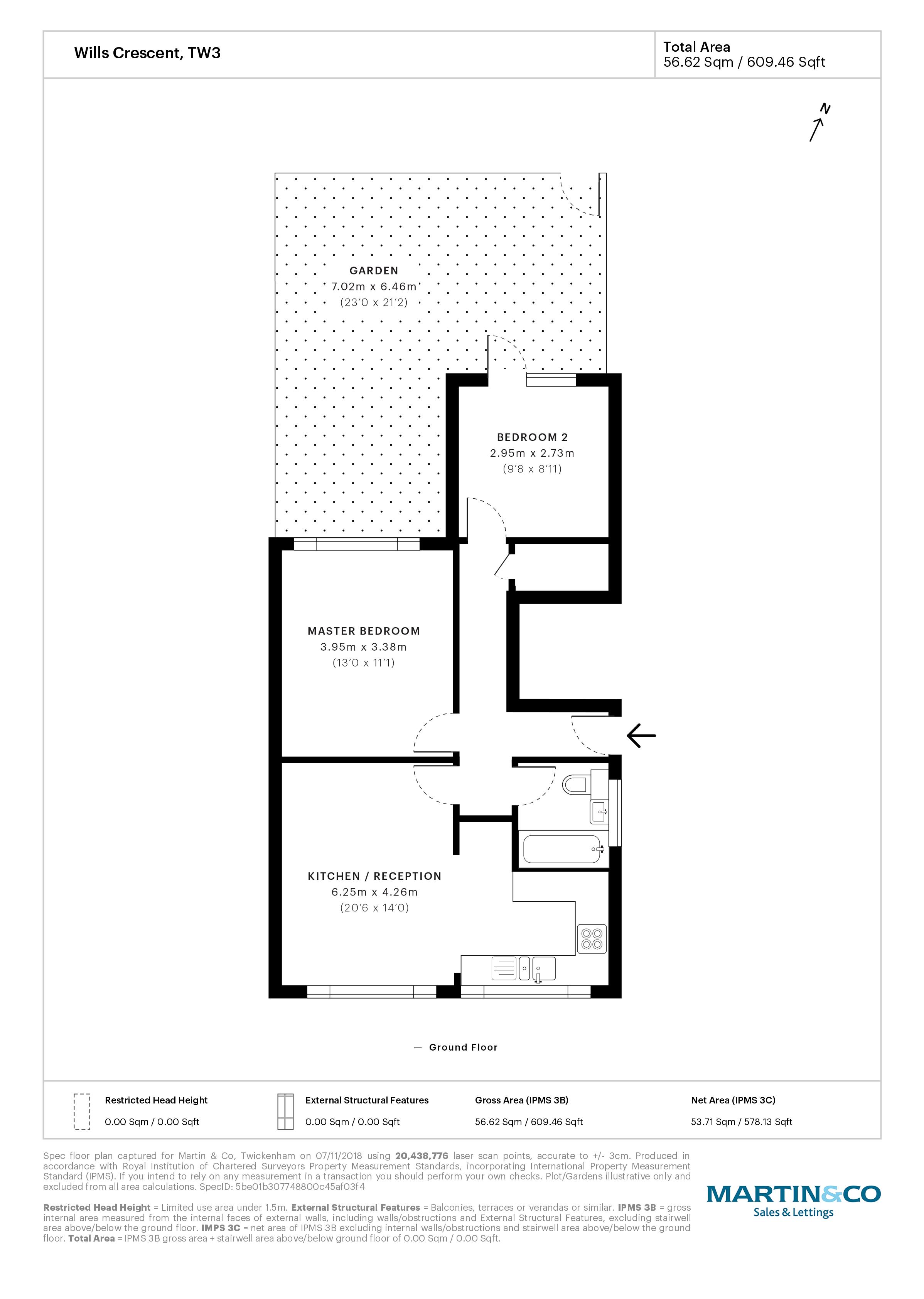 2 Bedrooms Flat to rent in Wills Crescent, Hounslow TW3