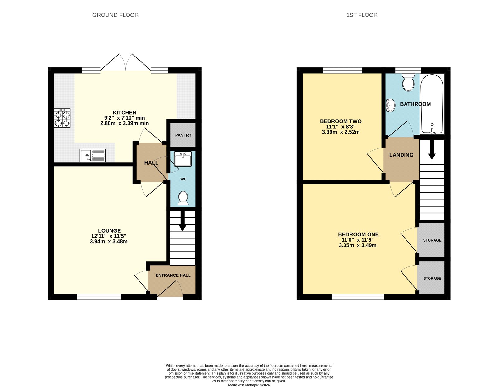 31, Axminster Drive, Worcestershire floorplan