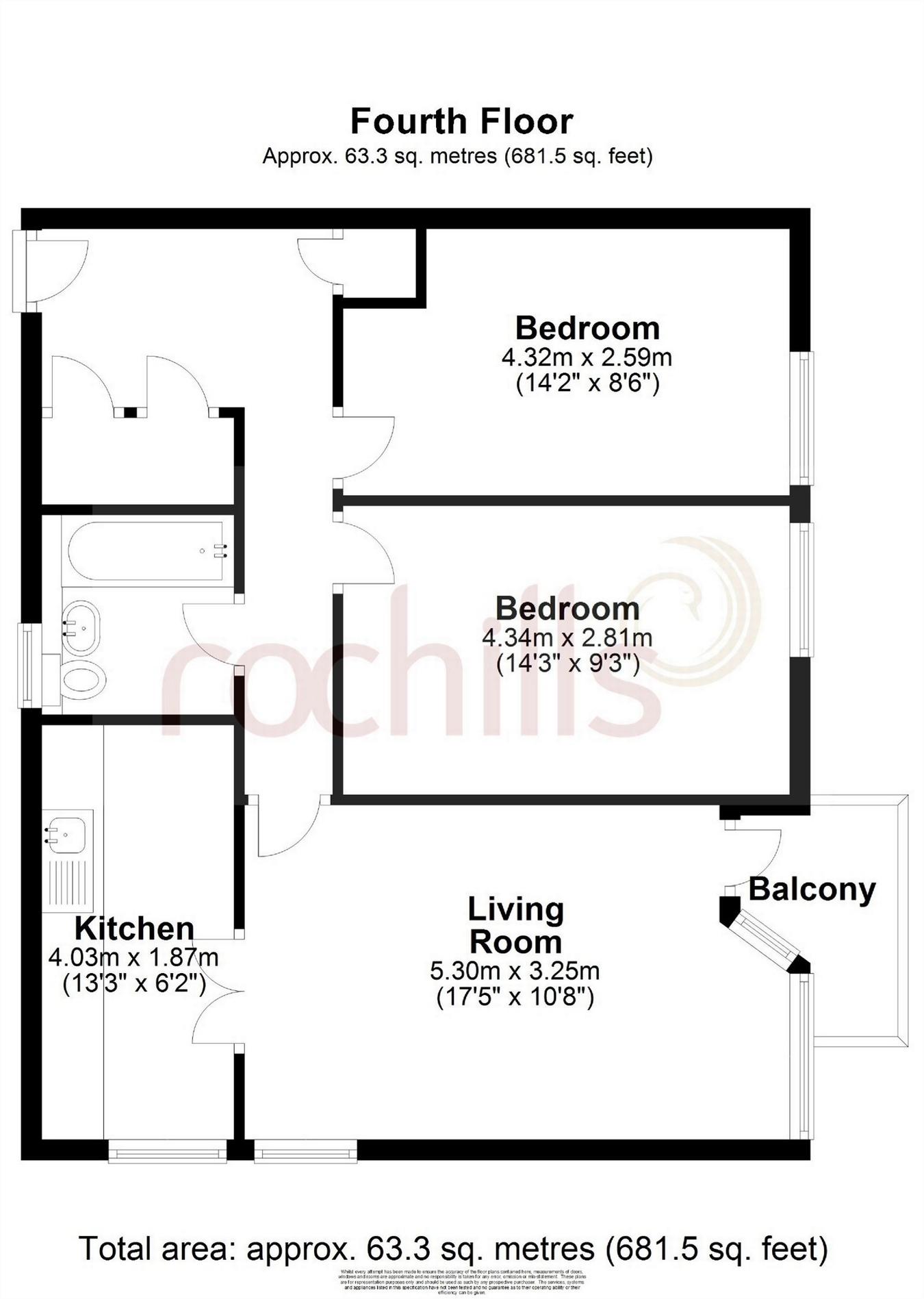 2 Bedrooms Flat for sale in Vicarage Fields, Walton-On-Thames, Surrey KT12