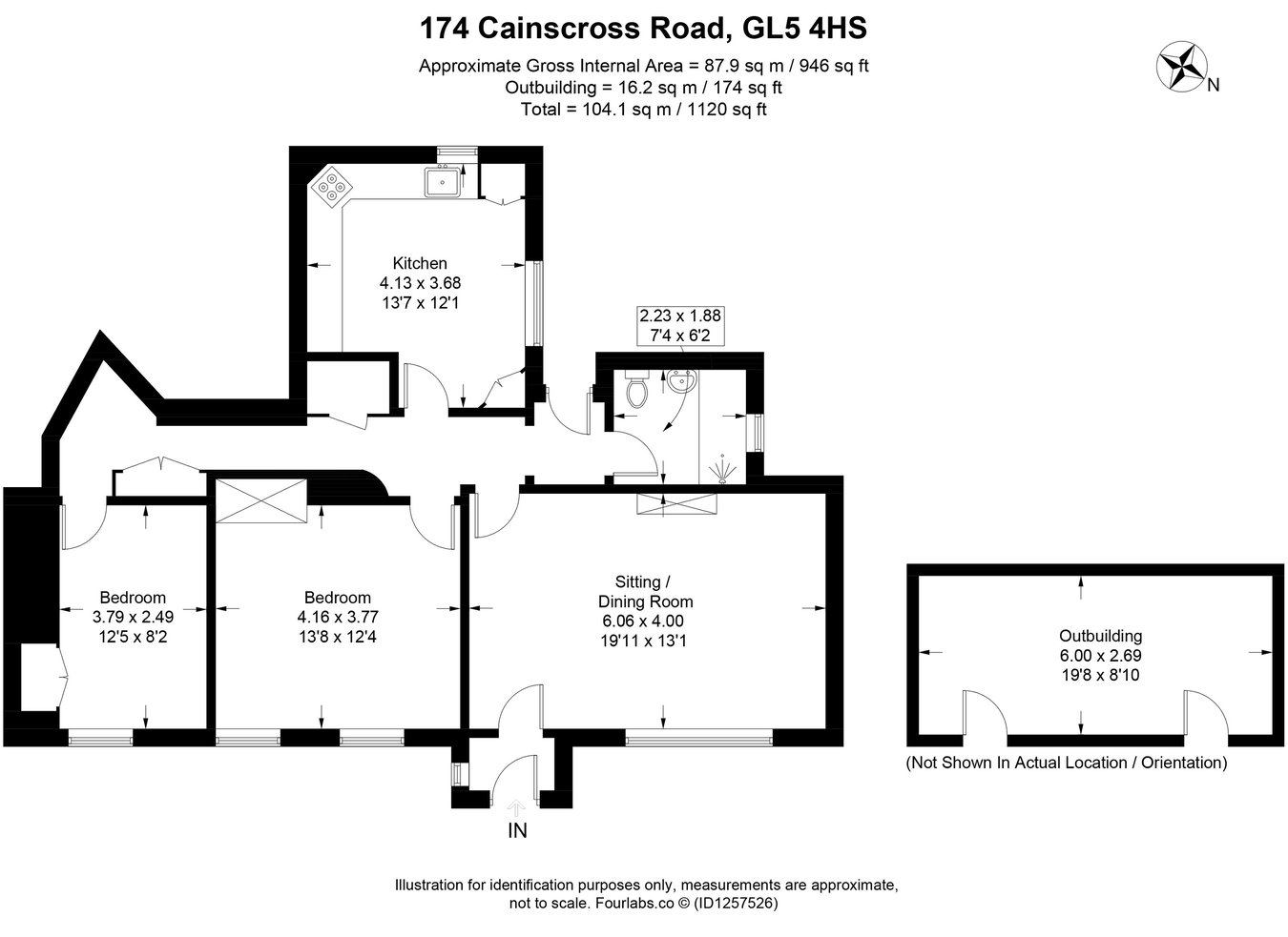 Garden Cottage, Cainscross Road, Stroud floorplan