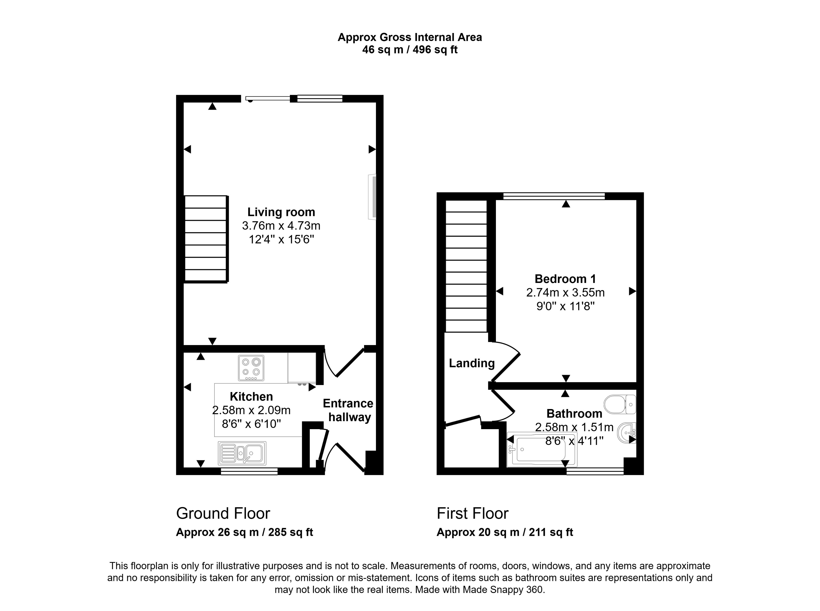 68, Heathmead, Cardiff floorplan