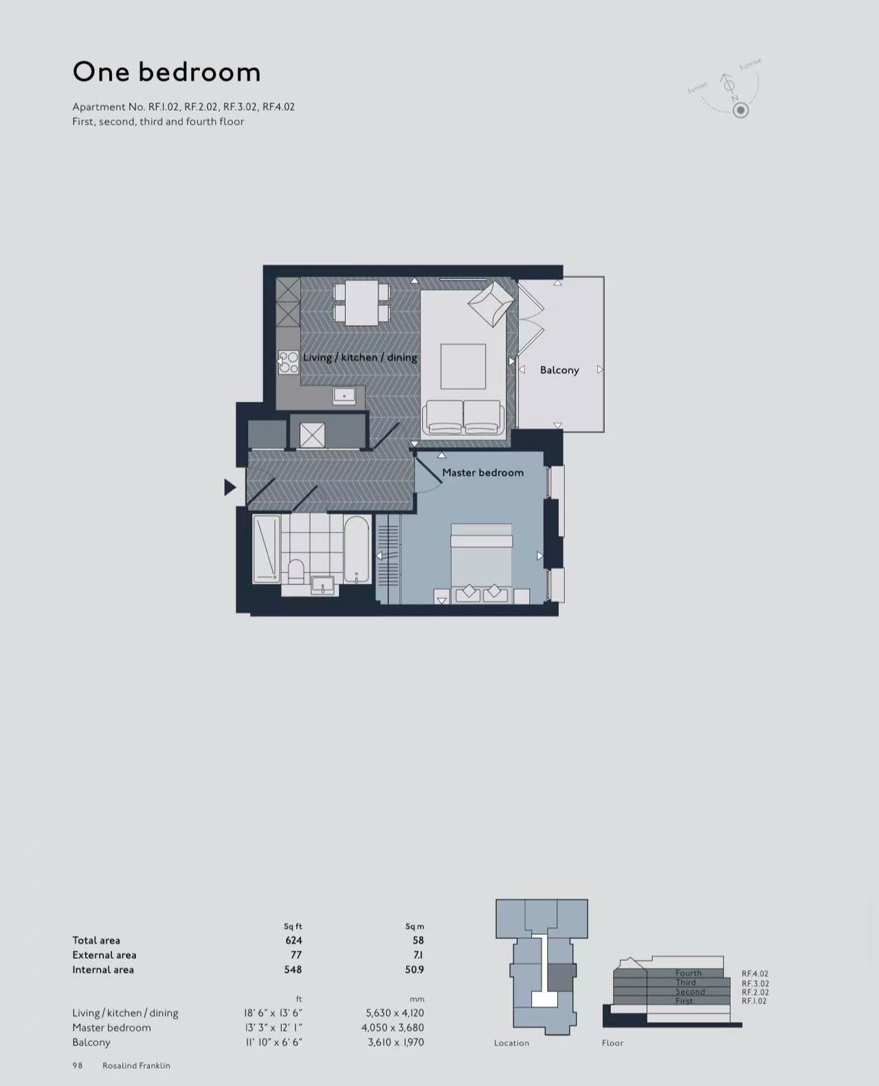 12, Rosalind Franklin House 8E, Kidderpore Avenue, London floorplan
