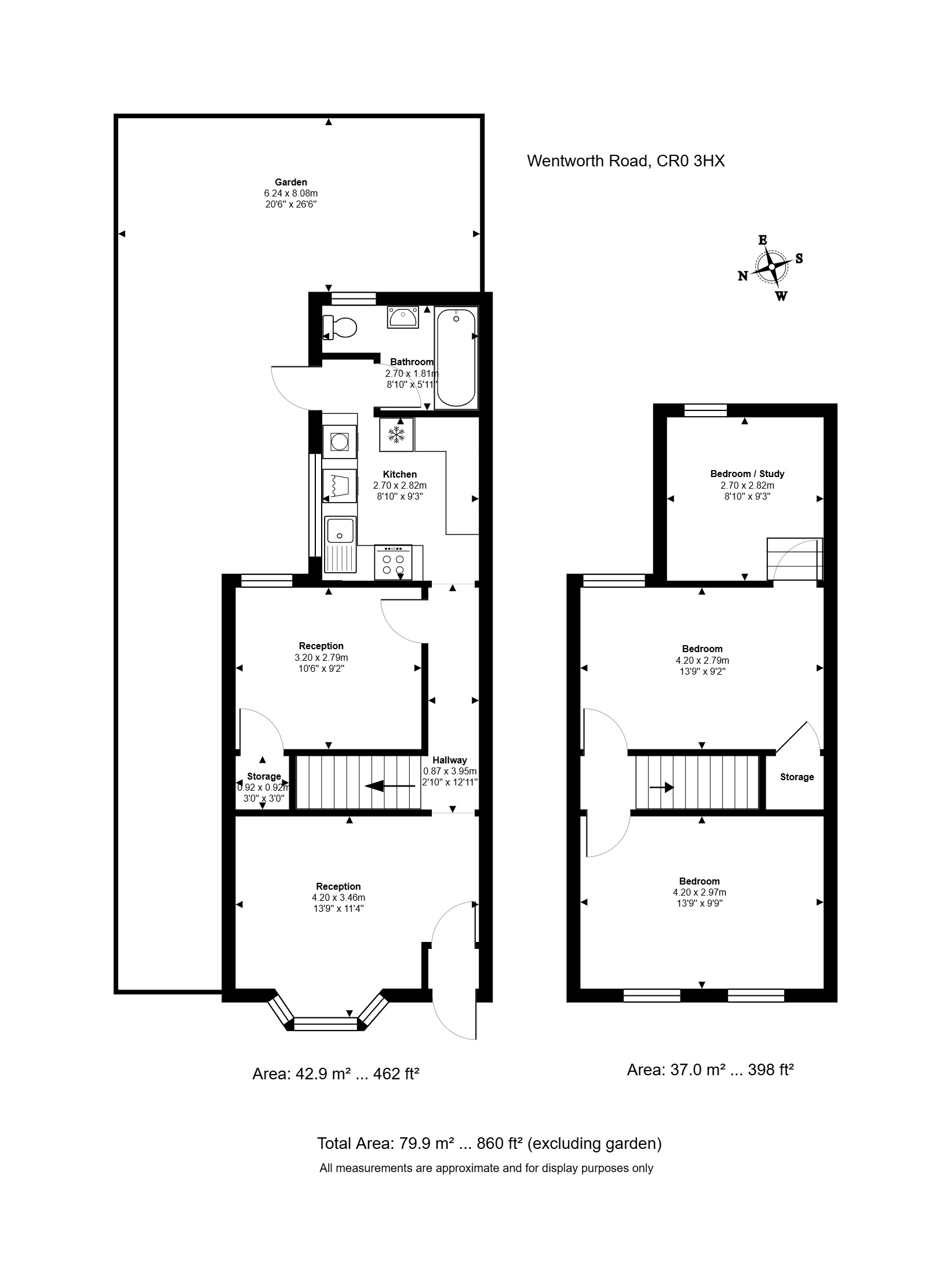 1, Wentworth Road, Greater London floorplan