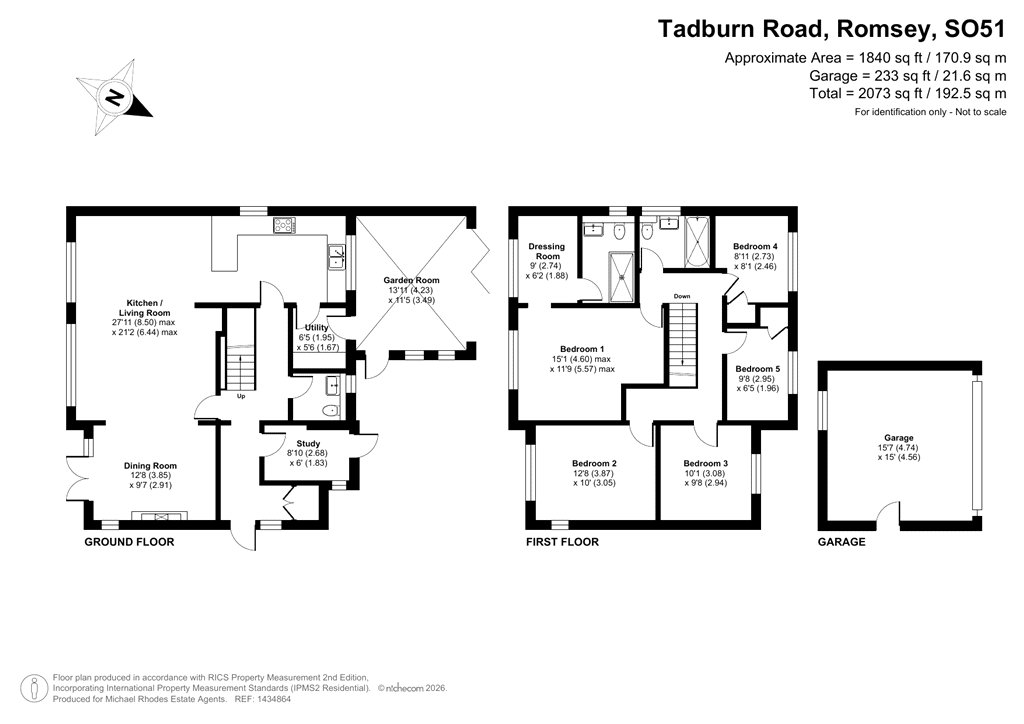 98, Tadburn Road, Hampshire floorplan