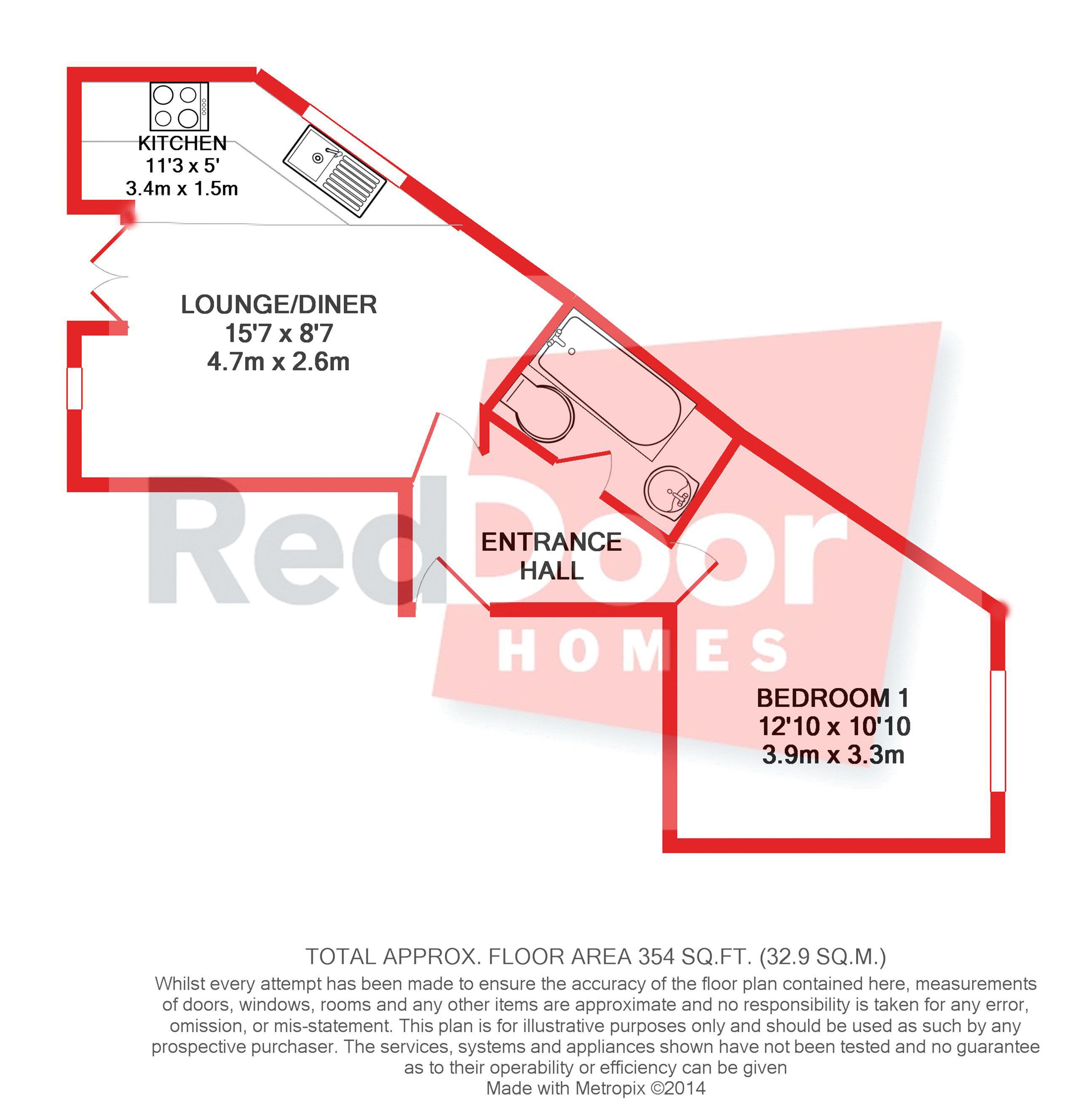 Flat 6,Kestrel Court, Kestrel Road, Chatham floorplan