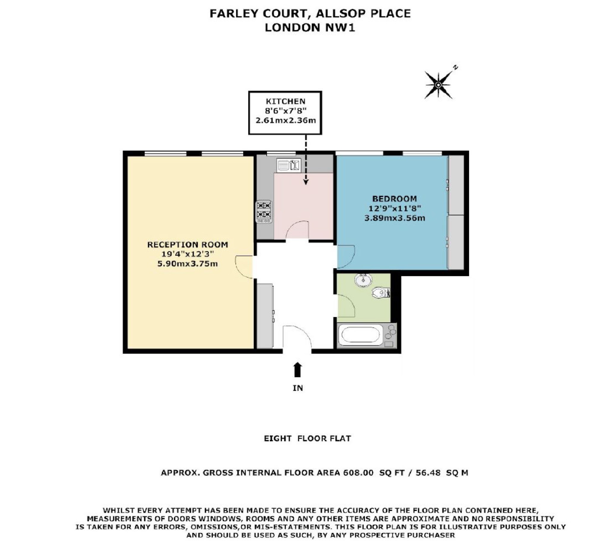 1 Bedrooms Flat to rent in Farley Court, Marylebone, London NW1