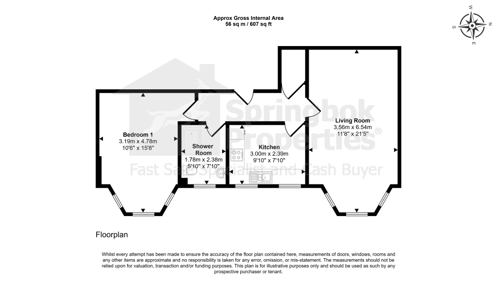Flat 8, 60 Edgar Road, Margate floorplan
